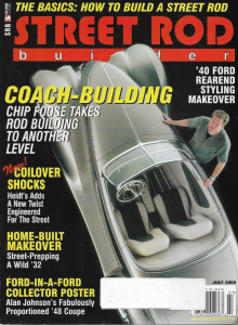 STREET ROD BUILDER 2005 JULY - FOOSE 36 FORD, COILOVER SHOCKS, DASHBOARDS